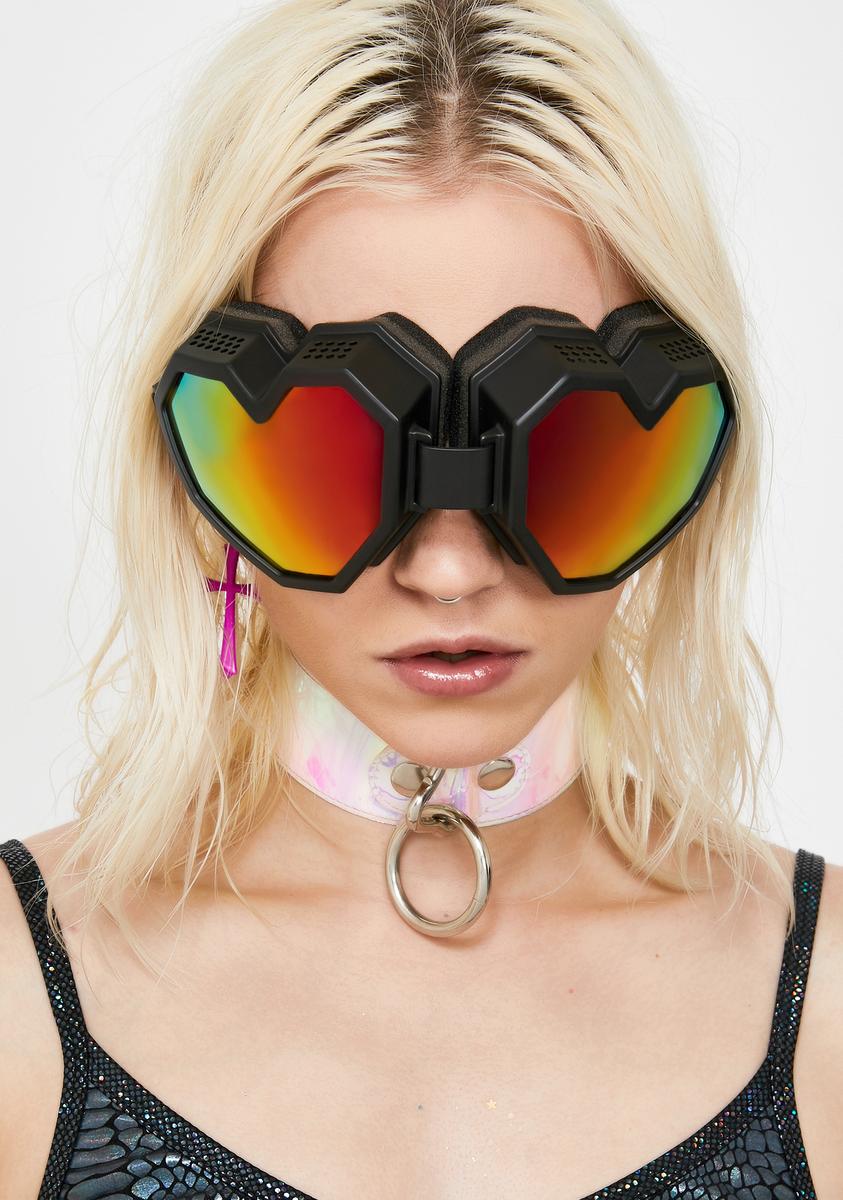 ESQAPE Mirrored Heart Googles