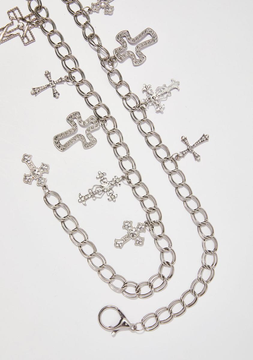 Cross Chain Belt – Dolls Kill - Main Image