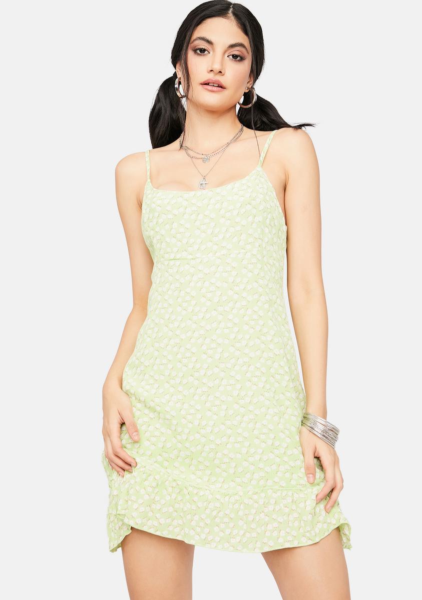 Lime Collect Call Floral Mini Dress,Specials : American Fashion Style Bags On Sale