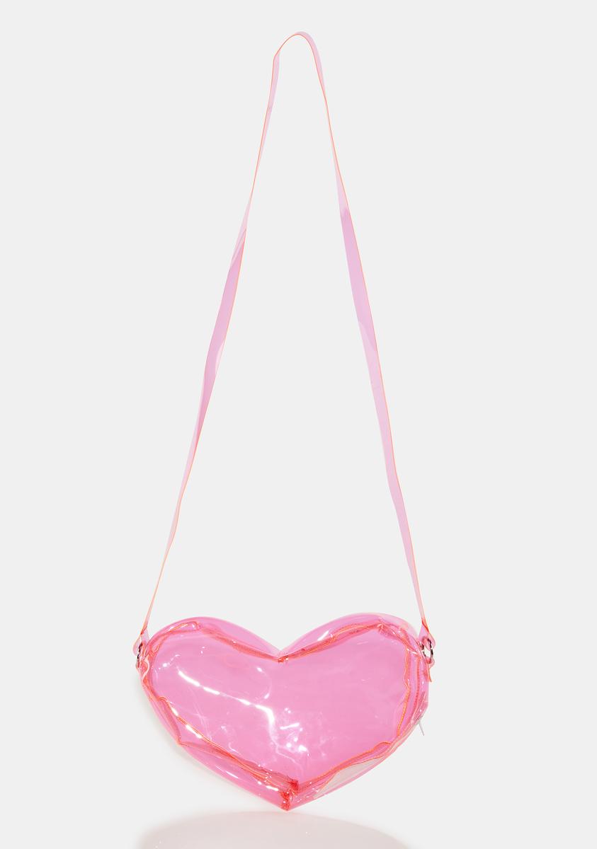 Fashion Clear Heart Shaped Bag