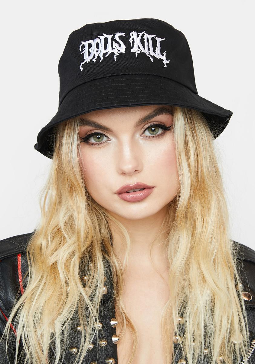 Embroidered Logo Bucket Hat – Dolls Kill display picture 3
