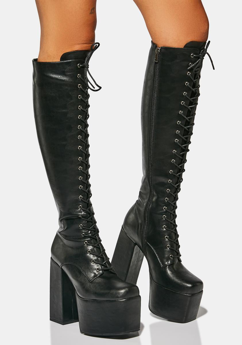 lamoda プラットフォームブーツ dollskill s1888790_f_r_current_mood_blac
