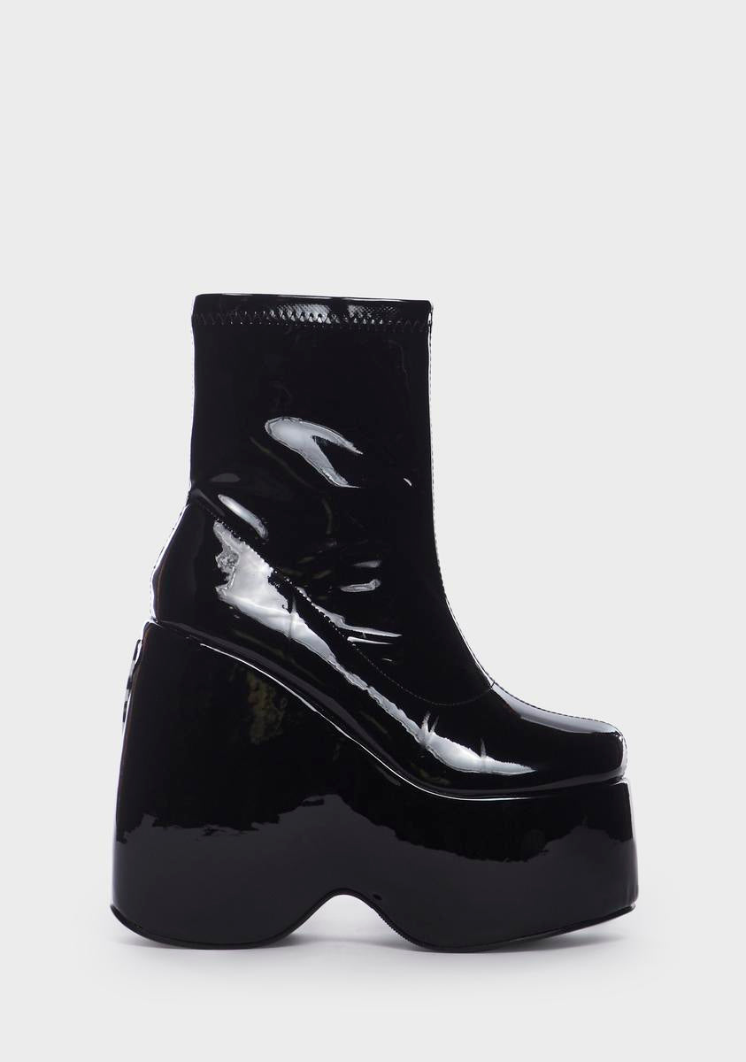 Patent Say What You Mean Platform Boots,New Products : American Fashion Style Bags On Sale Patent Say What You Mean Platform Boots,New Products : American Fashion Style Bags On Sale
