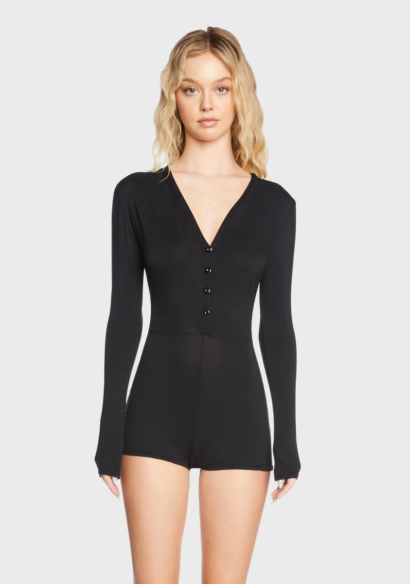Wicked Wild Instincts Long Sleeve Romper,New Products : American Fashion Style Bags On Sale
