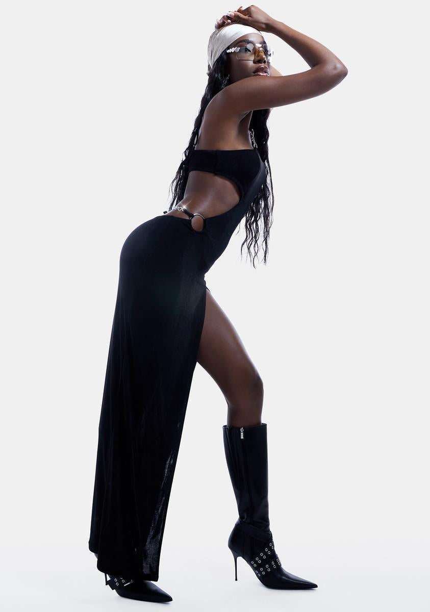 Generation Kiss Metal Hardware Thong Cut Out Dress