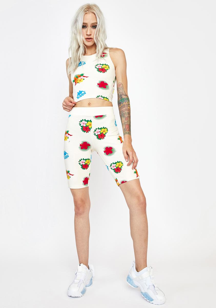 Kappa Cream Authentic Maluku Crop Tank Dolls Kill