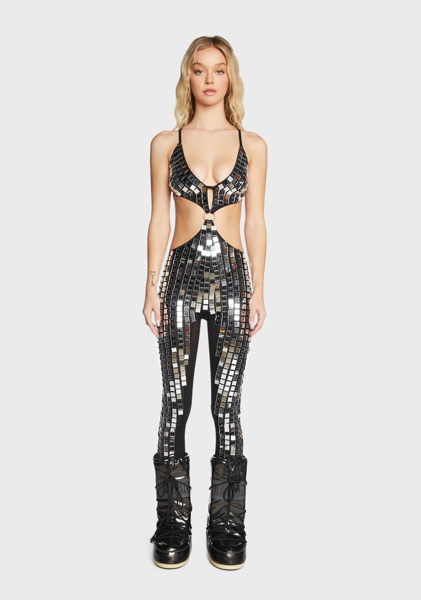 Silver Molly Mirror Catsuit Daisy Shock,New Products : American Fashion Style Bags On Sale Silver Molly Mirror Catsuit Daisy Shock,New Products : American Fashion Style Bags On Sale