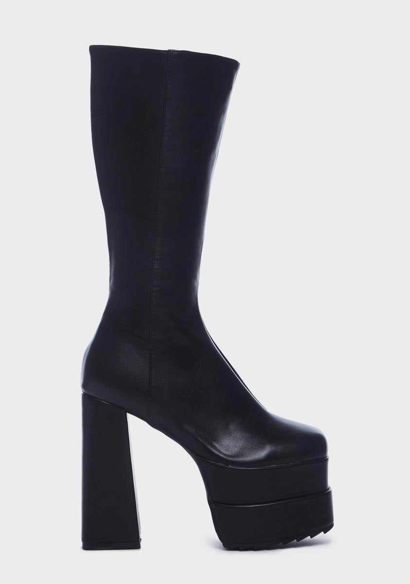 Homewrecker Platform Calf Boots Lamoda,New Products : American Fashion Style Bags On Sale