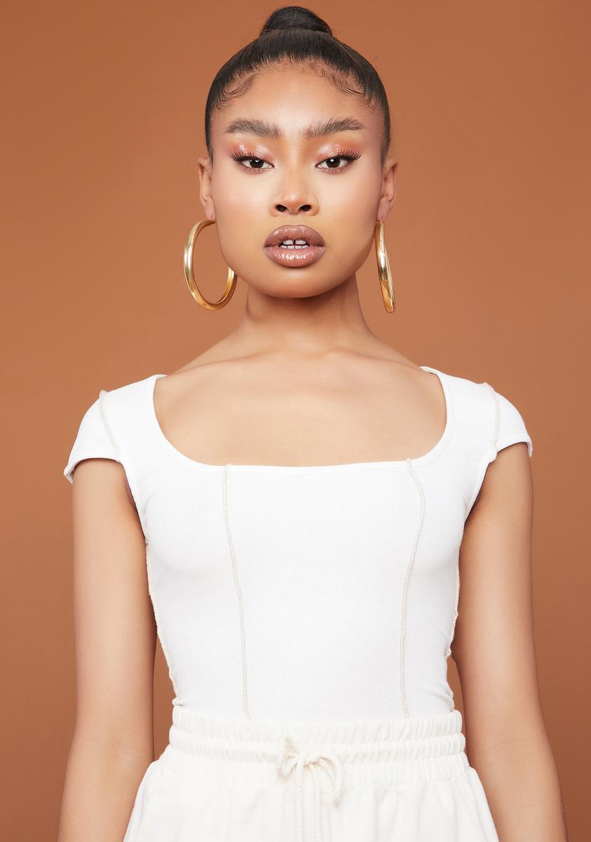 Bare Ur Exposed Cap Sleeve Crop Top,All Products : American Fashion Style Bags On Sale