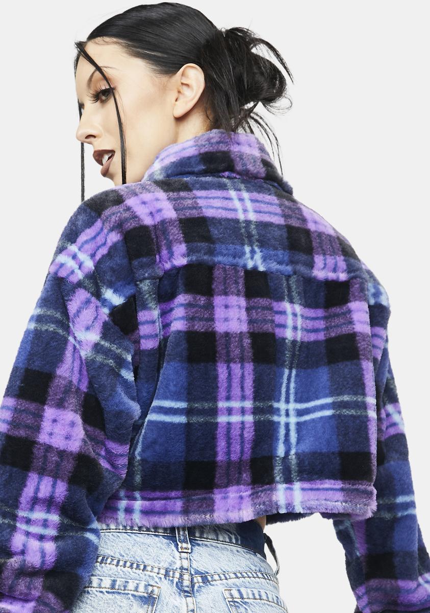 W.awake Enid Plaid Cropped Jacket