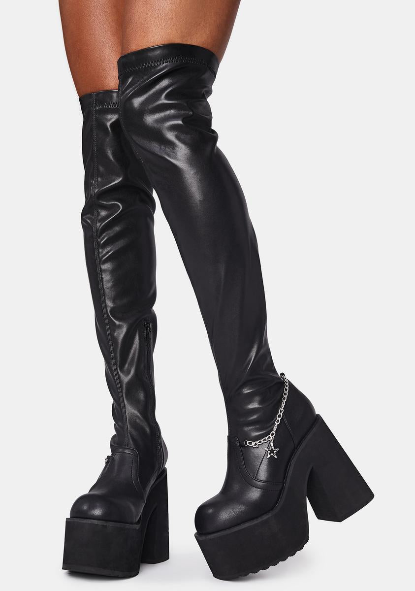 Miss Socialite Thigh High Boots