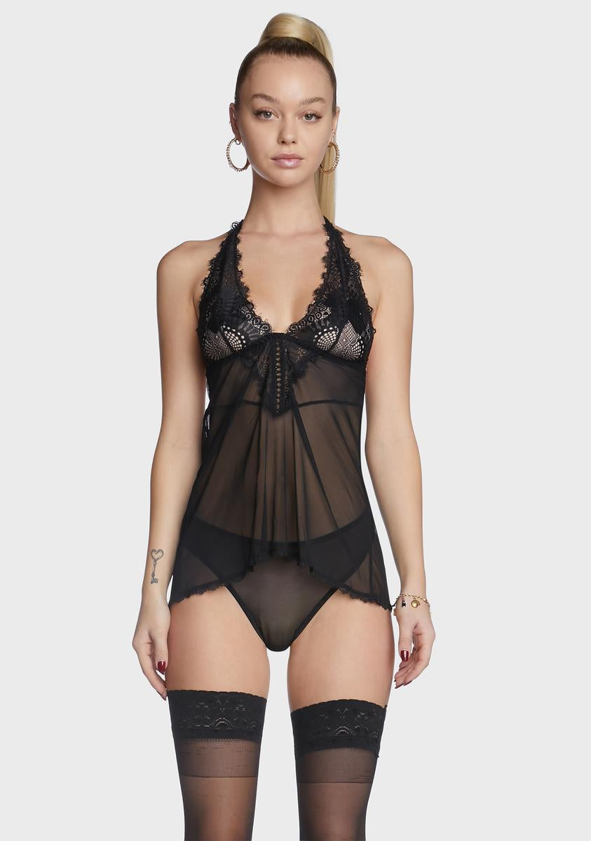 Late At Night Sheer Babydoll,Specials : American Fashion Style Bags On Sale
