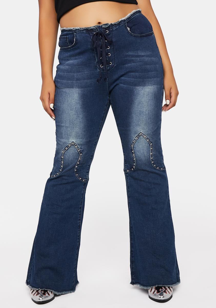 Plus Call Their Bluff Flared Jeans dELiA*s by Dolls Kill,Specials : American Fashion Style Bags On Sale Plus Call Their Bluff Flared Jeans dELiA*s by Dolls Kill,Specials : American Fashion Style Bags On Sale