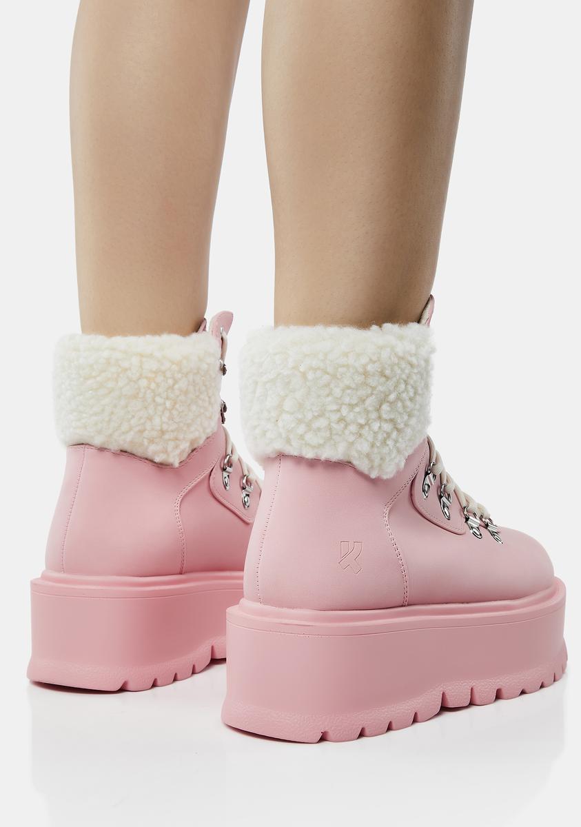 Koi Footwear Platform Kawaii Shoes Koi Footwear Pink Snow Boots