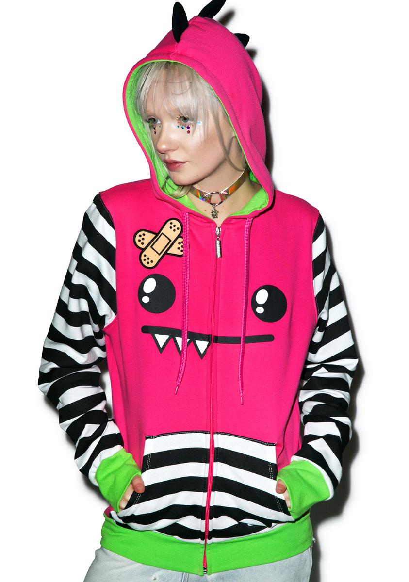 X So So Happy Mix Tape Hoodie – Dolls Kill - Main Image