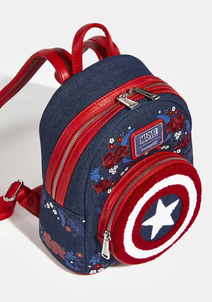 captain america loungefly mini backpack Loungefly Captain America Backpack
