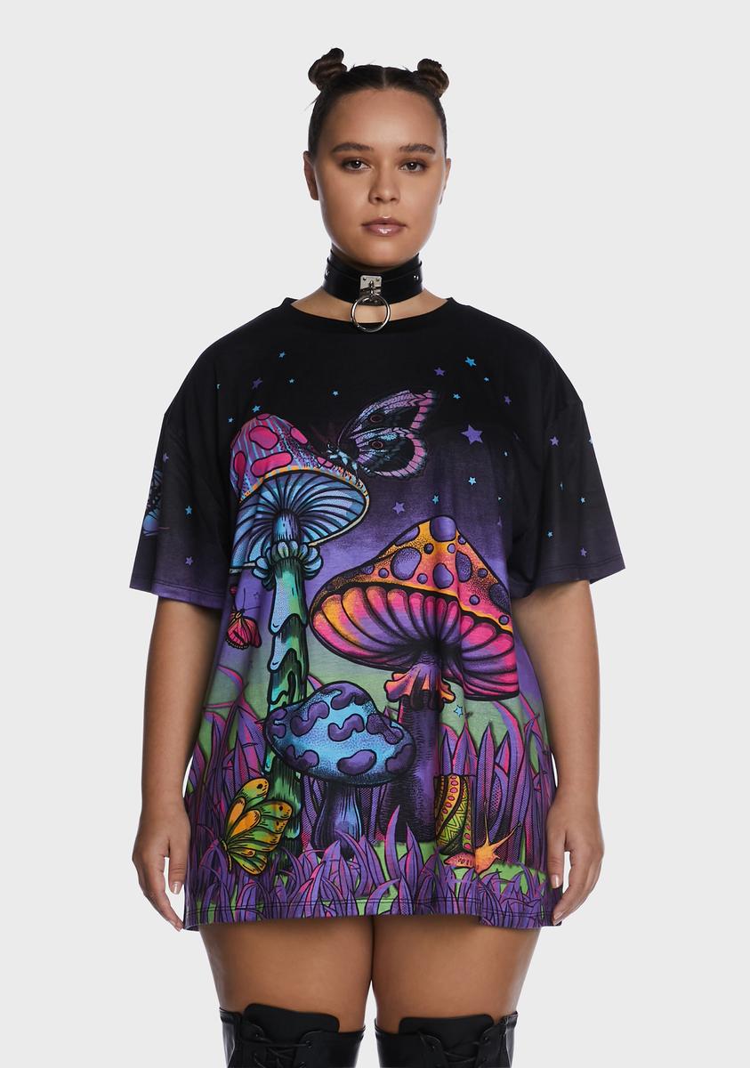 Plus Step Into The Dark Oversized Tee Current Mood,New Products : American Fashion Style Bags On Sale