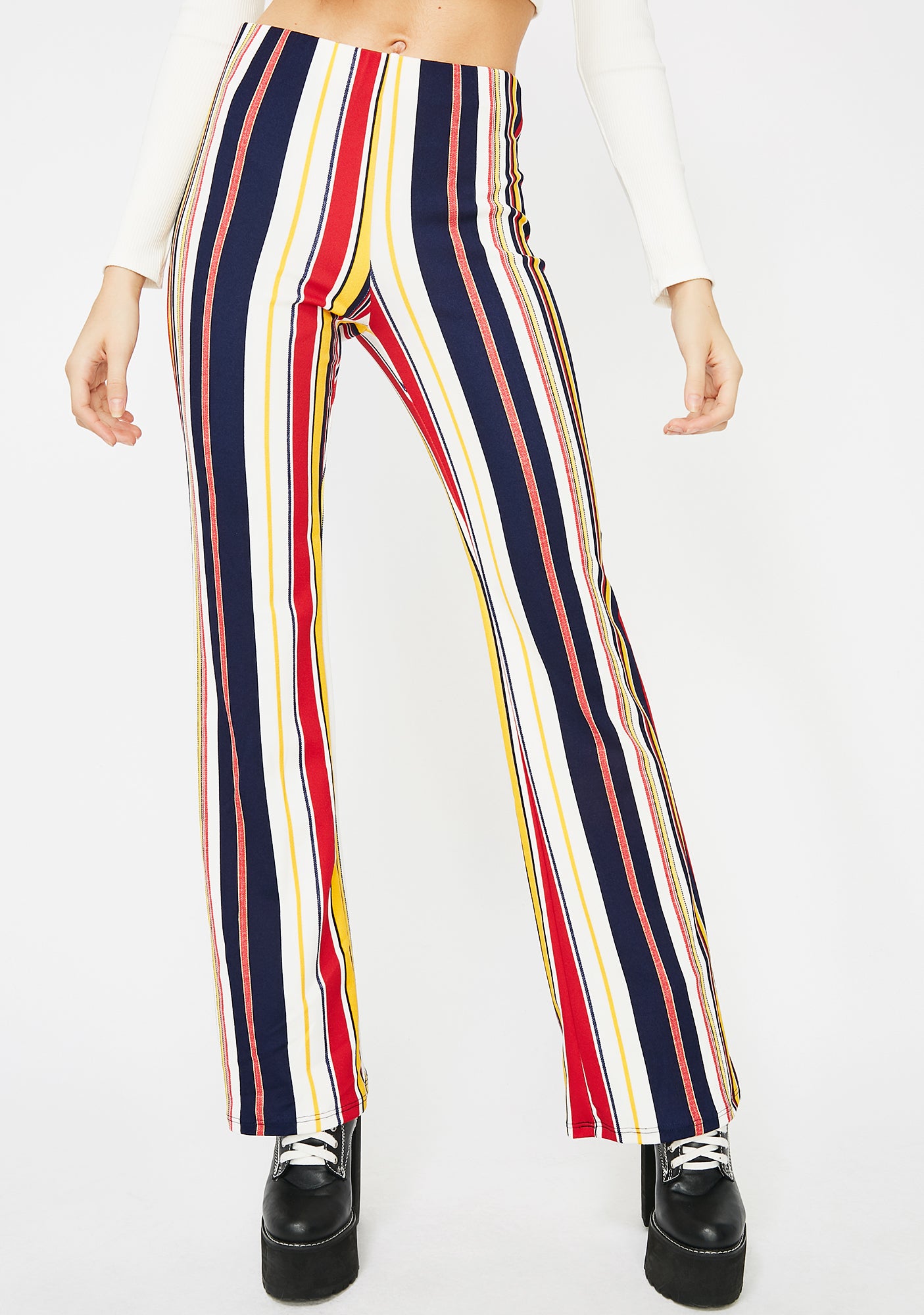 Shakedown Street Striped Flares – Dolls Kill