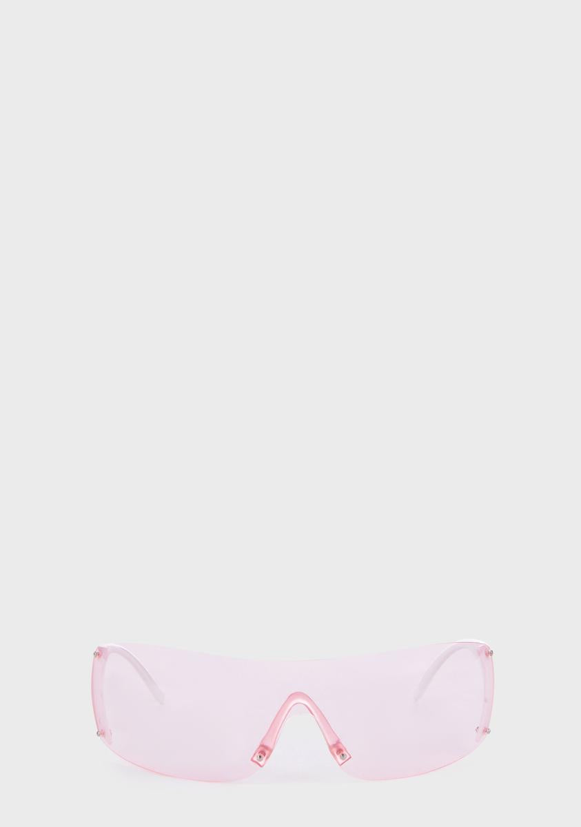 Pink Cylinder Shield Sunglasses Good Times Eyewear,New Products : American Fashion Style Bags On Sale Pink Cylinder Shield Sunglasses Good Times Eyewear,New Products : American Fashion Style Bags On Sale