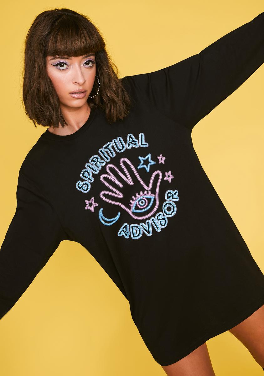Advice Queen Long Sleeve Tee HOROSCOPEZ,All Products : American Fashion Style Bags On Sale