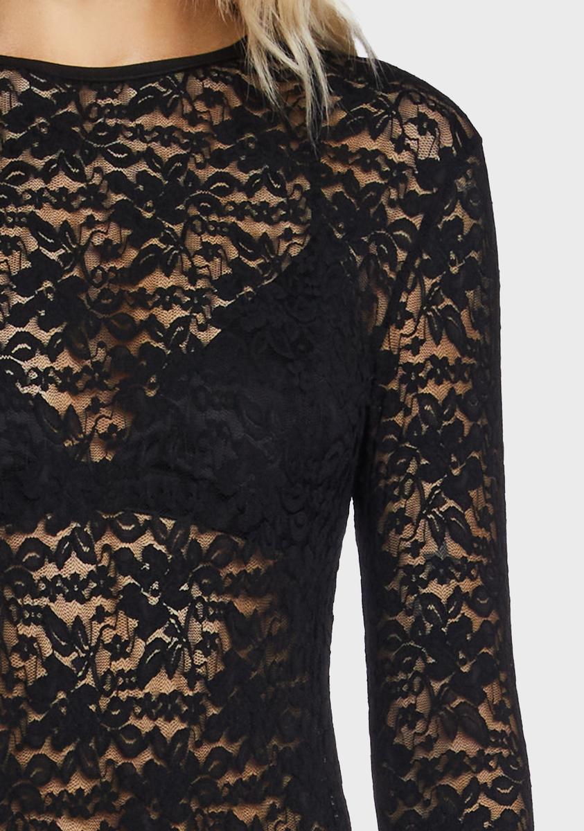 Edikted Sheer Lace Bodysuit