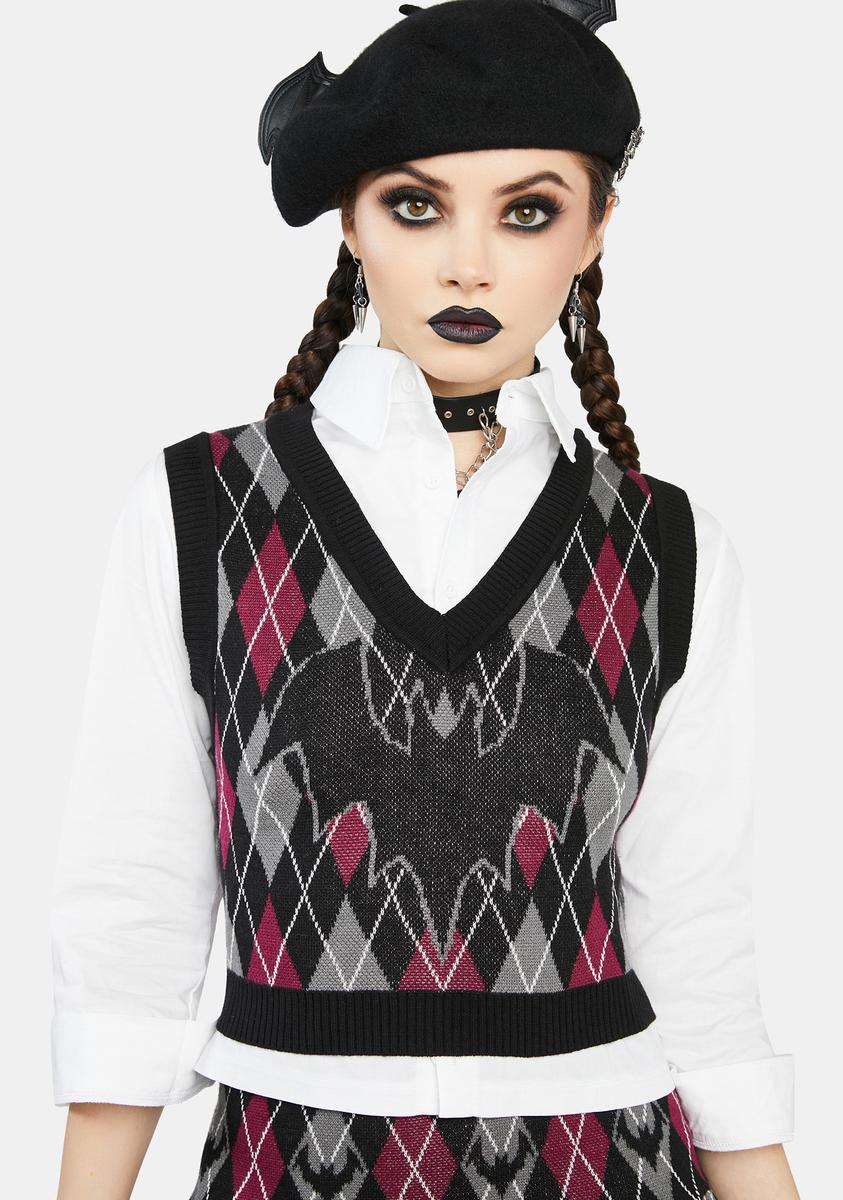 Bat To School Sweater Vest The Grave Girls,All Products : American Fashion Style Bags On Sale Bat To School Sweater Vest The Grave Girls,All Products : American Fashion Style Bags On Sale