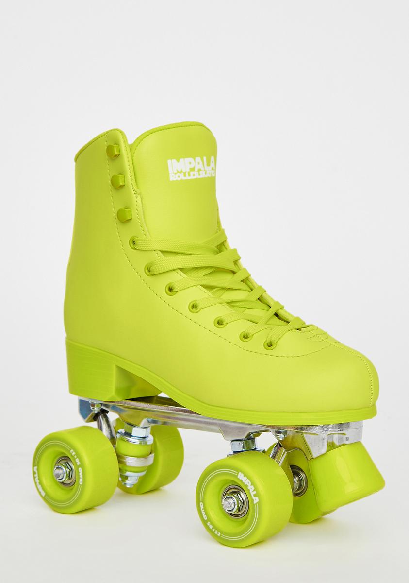 Impala Rollerskates Voltage Green Impala Quad Skates Dolls Kill