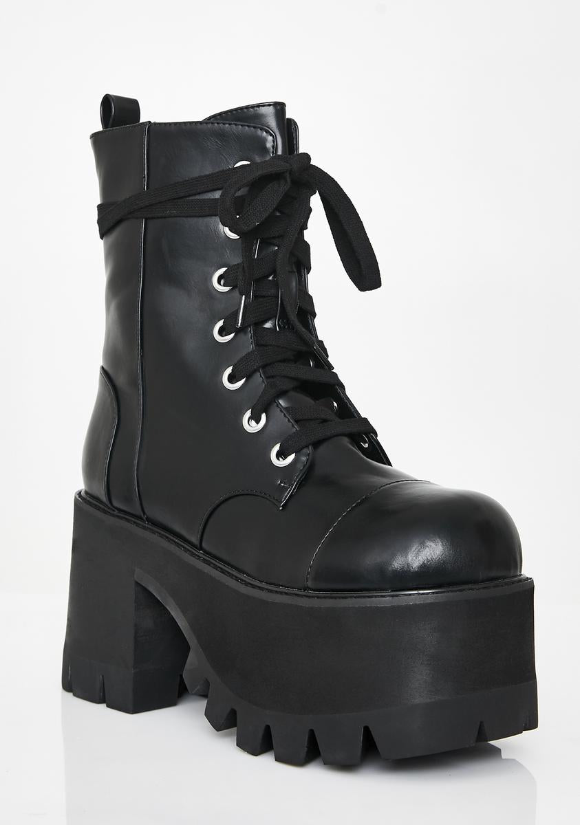 【DOLLS KILL】CURRENT MOOD Utopia Chelsea Boots Current Mood Reality Bytes Chunky Platforms – Dolls Kill