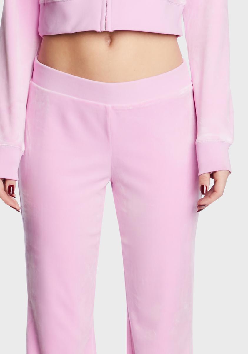 juicy Juicy Couture OG Bling Velour Full Zip Womens Hoodie Purple
