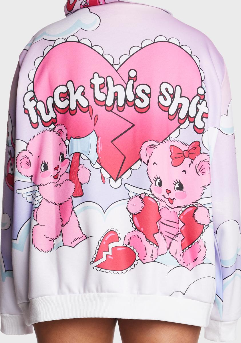 Plus Sick Of Love Zip-Up Hoodie Sugar Thrillz,New Products : American Fashion Style Bags On Sale