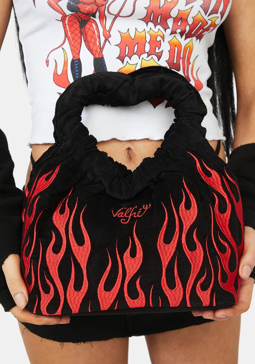 Black Fire Corduroy Crossbody Bag Valfre,All Products : American Fashion Style Bags On Sale