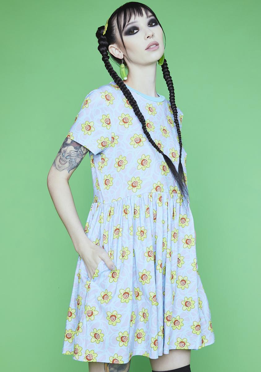 DOLLS KILL X RICK AND MORTY ベスト Dolls Kill x Rick & Morty Trippy Print Platform Combat Boots