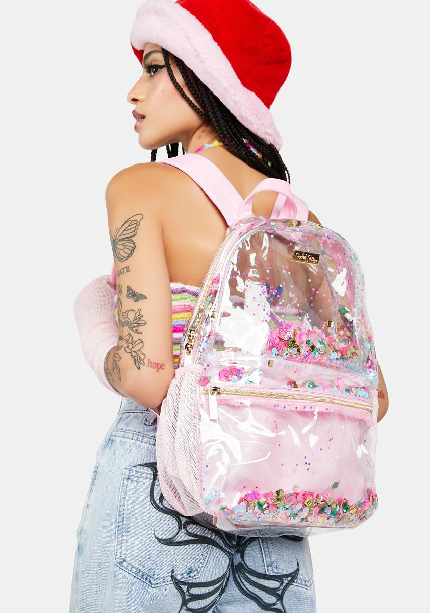 Packed Party Gem Confetti Backpack - Pink – Dolls Kill