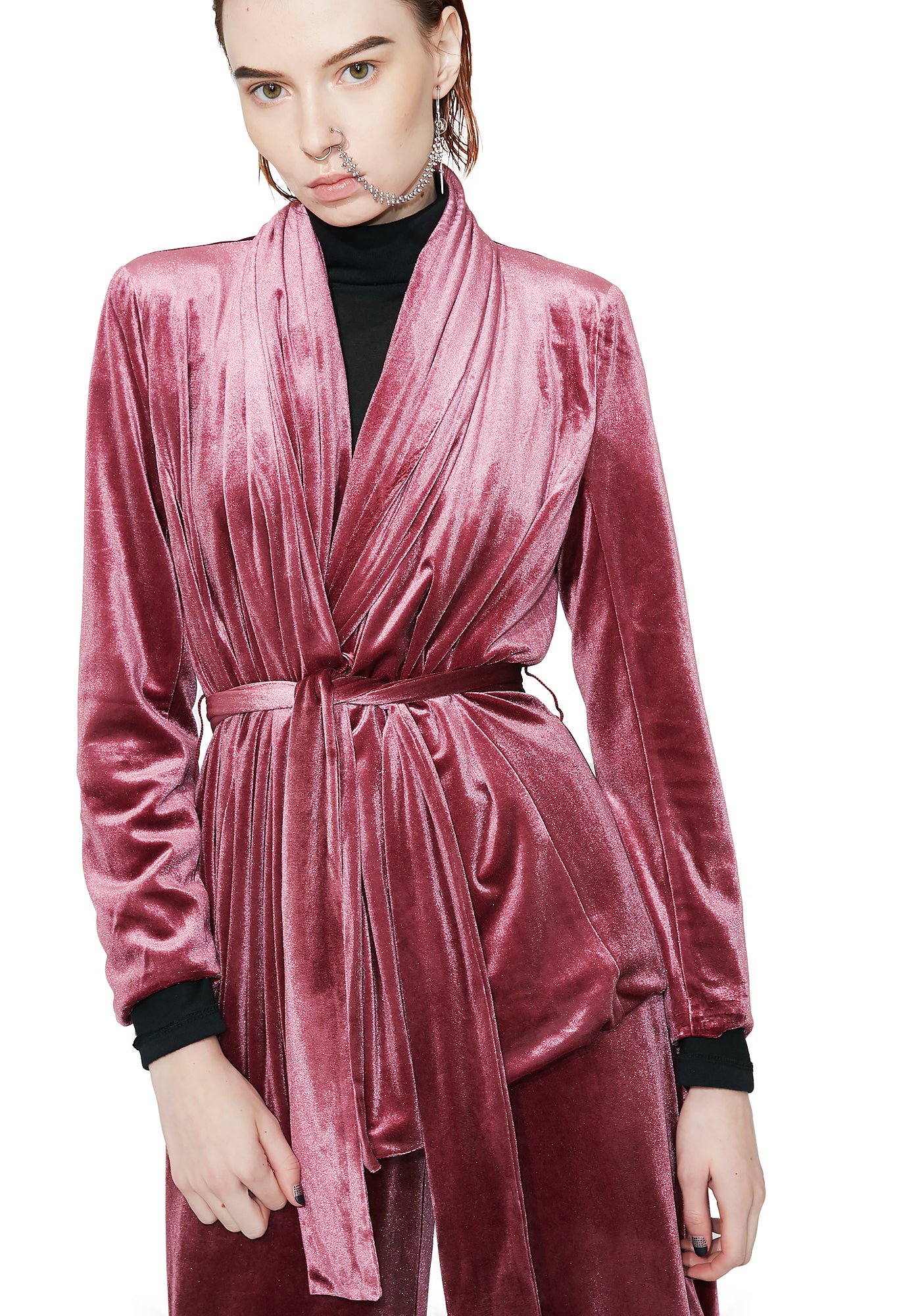 Velvet Wrap Blazer Robe – Dolls Kill
