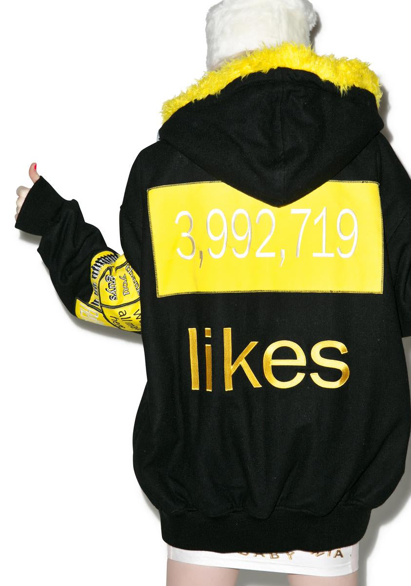 Patches Hoodie Bomber W.I.A,New Products : American Fashion Style Bags On Sale