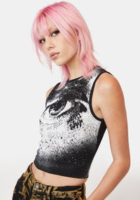 Retina Diamante Crop Tank