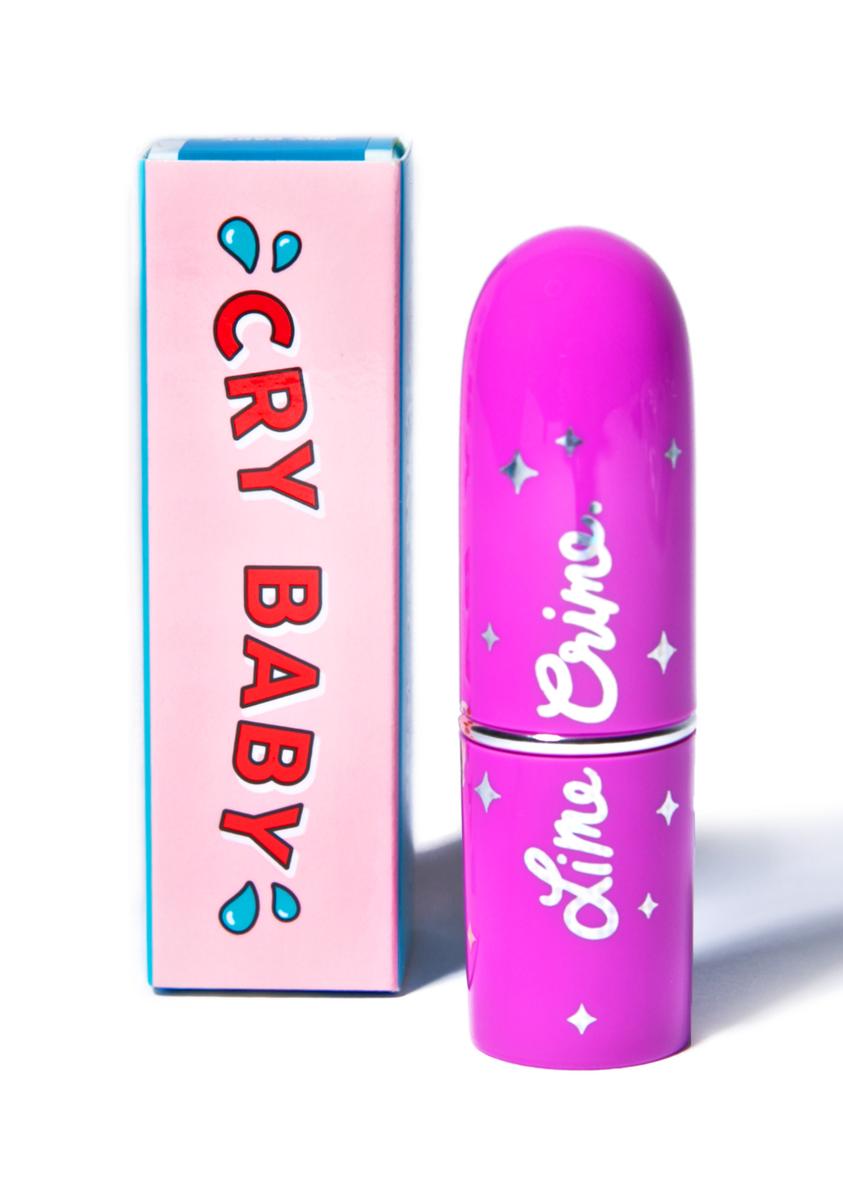 T-shirt bianca da uomo Cry Baby A Bright Blue Lipstick taglia S-5XL T-shirt bianca da uomo Cry Baby A Bright Blue Lipstick taglia S-5XL