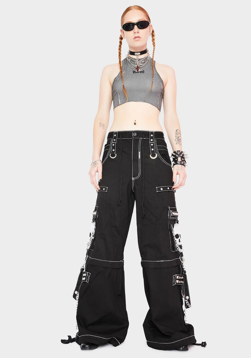 Tripp NYC White Super Skull Pants – Dolls Kill