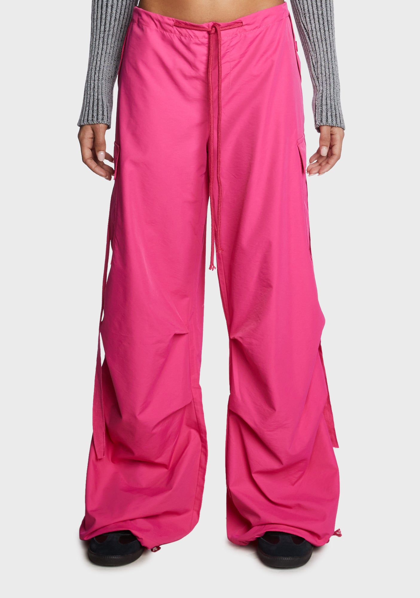 Low Waist Cargo Pants - Pink – Dolls Kill