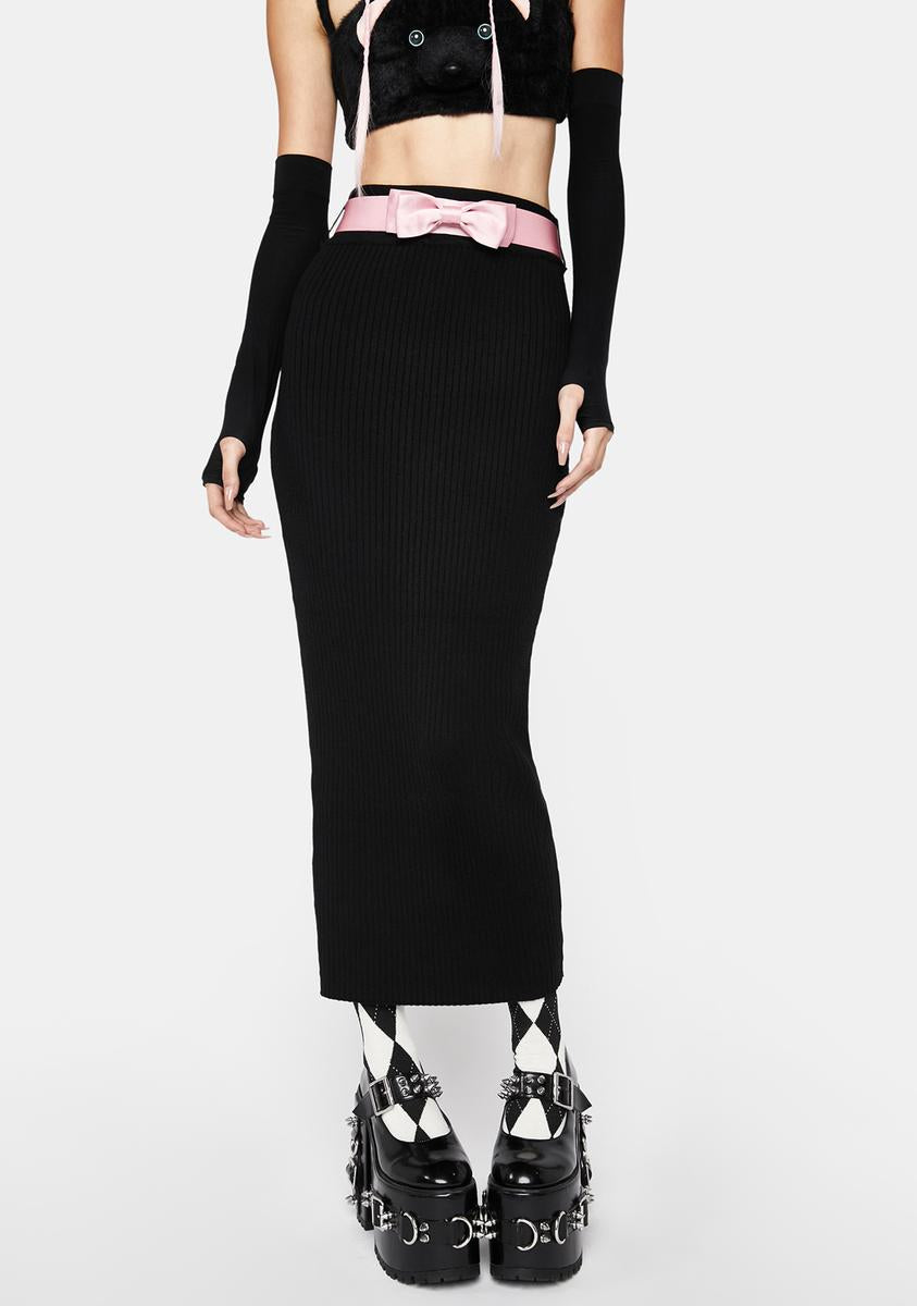 Black Knitted Skirt With Pink Bow Belt No Dress,All Products : American Fashion Style Bags On Sale Black Knitted Skirt With Pink Bow Belt No Dress,All Products : American Fashion Style Bags On Sale