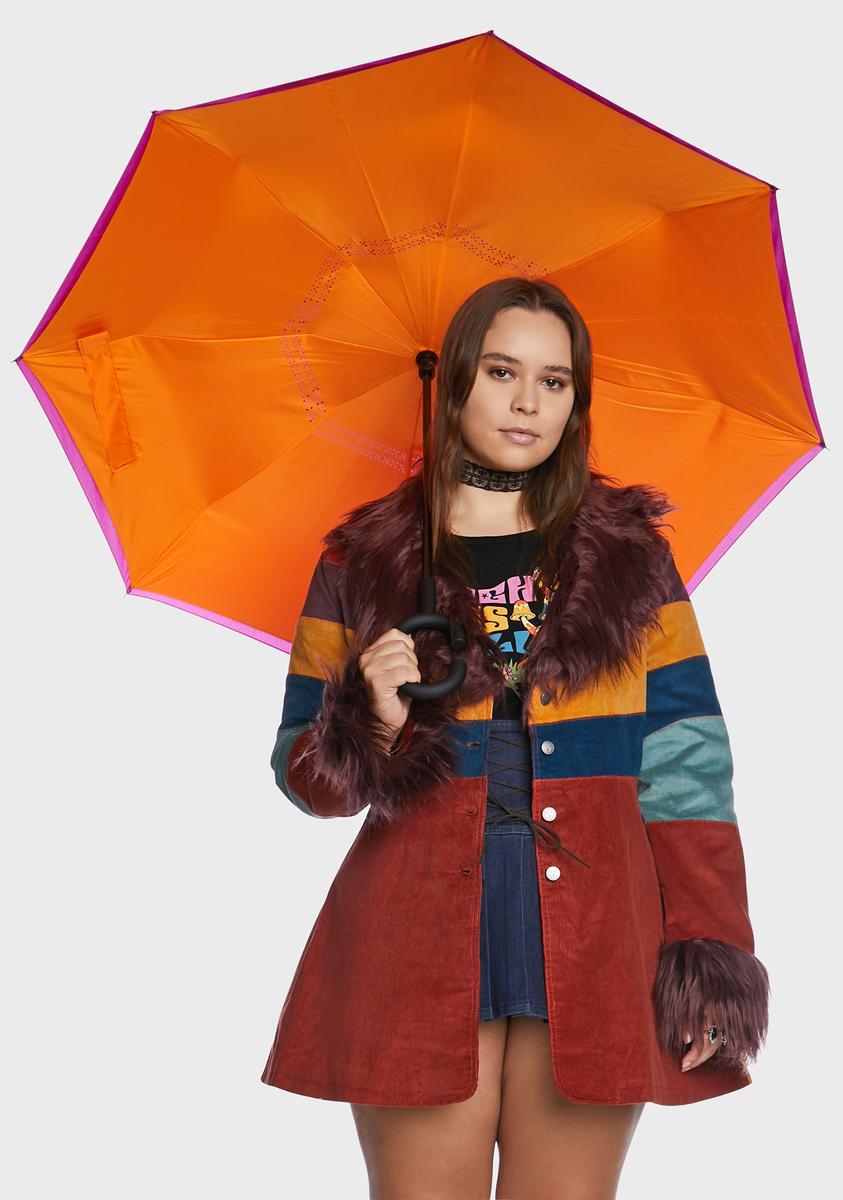 Sorbet/Turmeric Unbelievabrella Reverse 48" Arc Closing Stick Umbrella ShedRain,New Products : American Fashion Style Bags On Sale Sorbet/Turmeric Unbelievabrella Reverse 48" Arc Closing Stick Umbrella ShedRain,New Products : American Fashion Style Bags On Sale