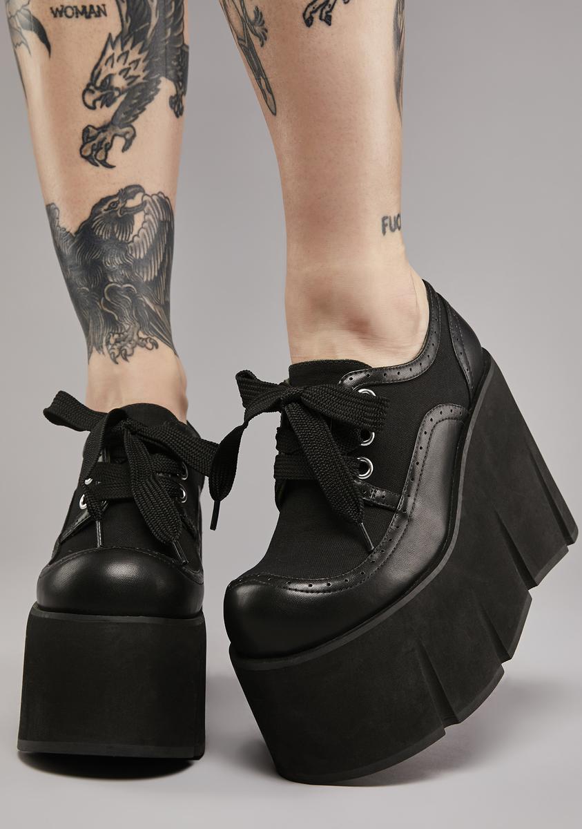 Being Blunt Platform Oxfords Widow,All Products : American Fashion Style Bags On Sale