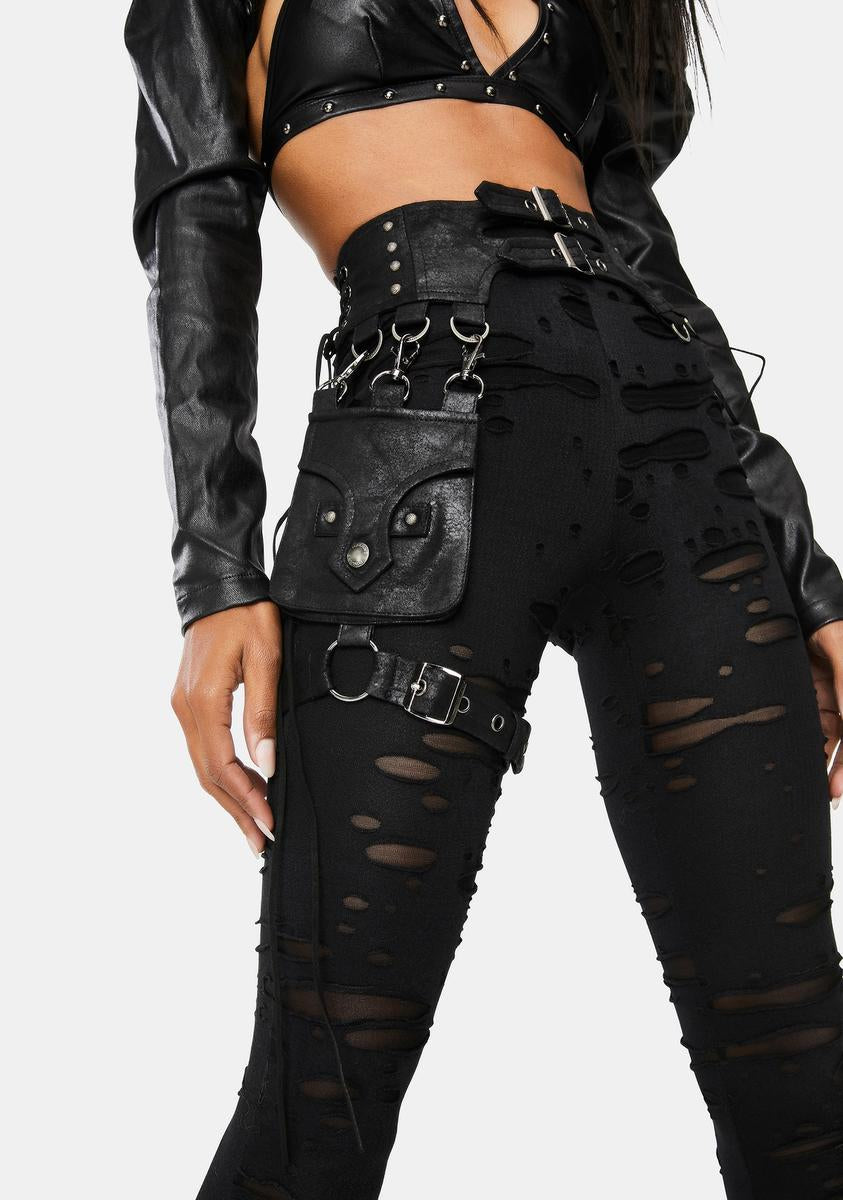 Black Steampunk Detachable Waist Bag Leggings Punk Rave,All Products : American Fashion Style Bags On Sale Black Steampunk Detachable Waist Bag Leggings Punk Rave,All Products : American Fashion Style Bags On Sale
