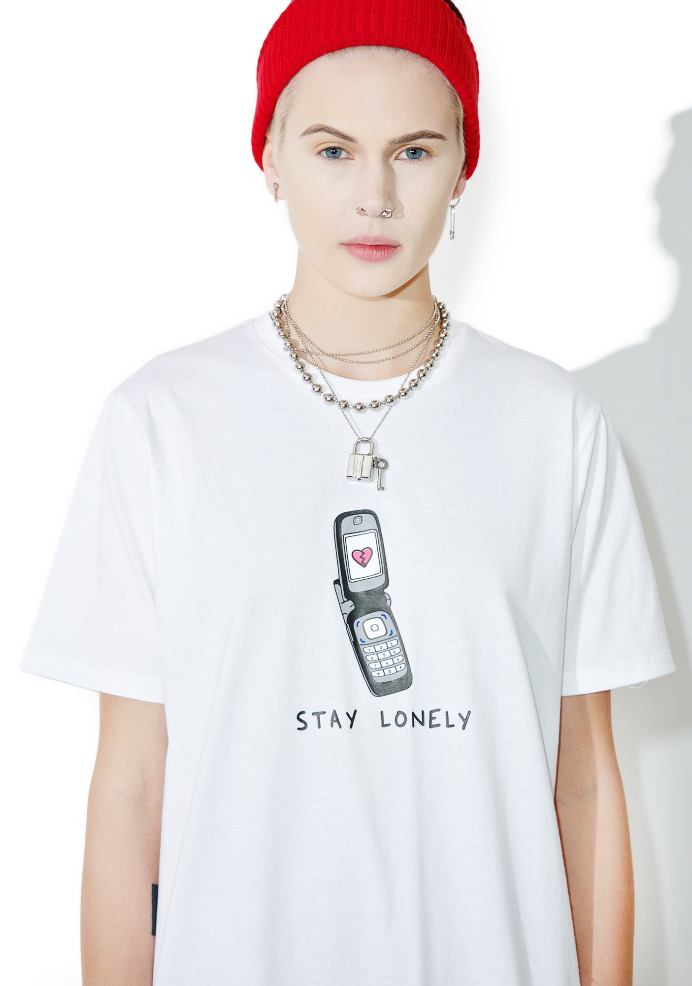 Stay Lonely Long Tee – Dolls Kill