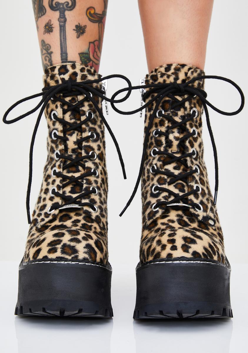 Delia's Vegan Leather Platform Heel Boots Black – Dolls Kill