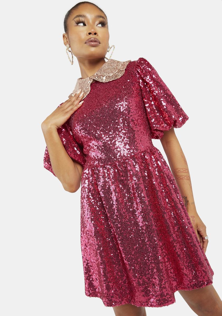 slim fit dress slacks Orchid Ibiza Sequin Shirt Dress – Borrowed From