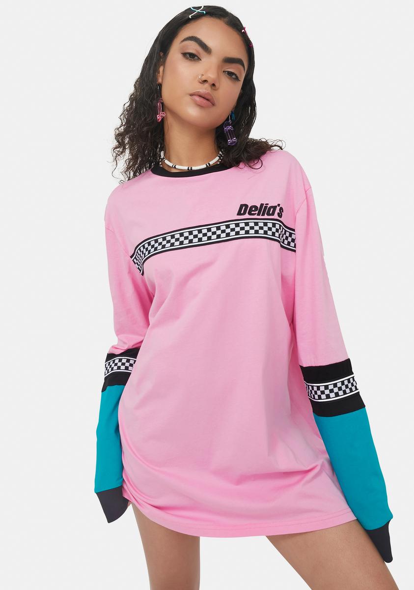 Speedway Star Long Sleeve Tee dELiA*s by Dolls Kill,Specials : American Fashion Style Bags On Sale