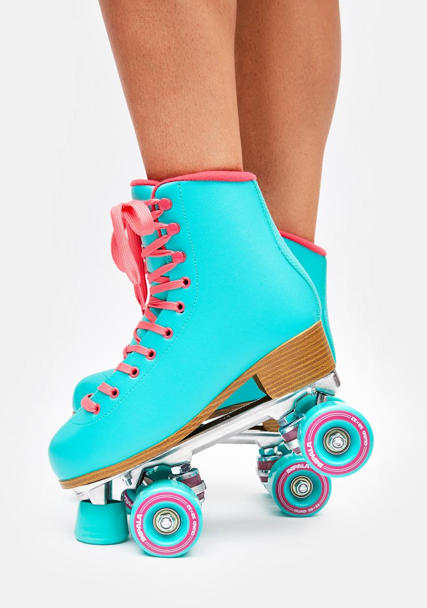 Impala Rollerskates Aqua Impala Quad Roller Skates Dolls Kill