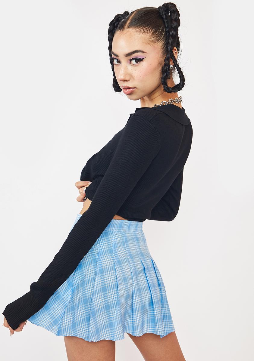 Dollskill blue plaid skirt outlet
