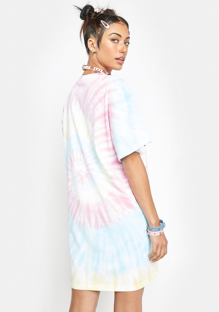 NGOrder Hello Kitty Tie Dye T Shirt Dress